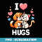 I Love Hugs Cat & Dog Friendship Free Hugging Valentine Day Raglan Baseball - Stylish Sublimation Digital Download