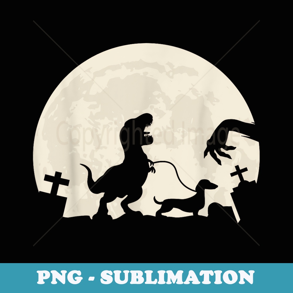 Halloween Dachshund Weenie Wiener Dinosaur Costume - Aesthetic Sublimation Digital File