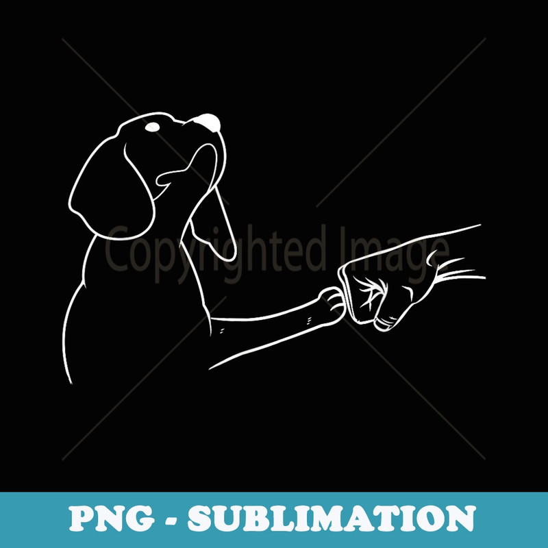 Dog Fist Bump Friendship Dogs Paw Dog Lovers - Instant PNG Sublimation Download
