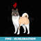 I Love My Akita Dog - Premium PNG Sublimation File