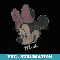 disney mickey and friends minnie mouse distressed big face - sublimation digital download
