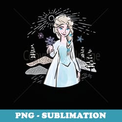 disney frozen princess elsa everythings cool drawn portrait - png sublimation digital download
