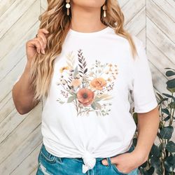 pressed flowers shirt: wildflower design for nature lovers & plant nerds