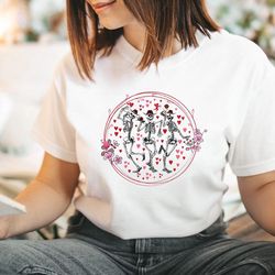 valentines day skeleton shirt dancing skeletons shirt cute valentines day shirt valentines day shirt gift for valentine