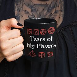 dungeons & dragons dungeon master mug: tears of my players - large gamer mug perfect dnd gift