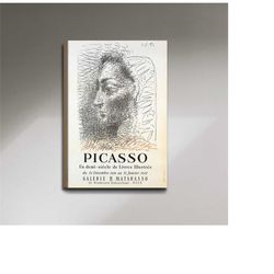 jacqueline painting by pablo picasso poster print canvas, a wonderful lithograph, picasso exhibition, artwork poster, ca