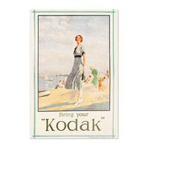 bring your kodak camera 1925 vintage style advertising travel poster | classic collection art print | for gifts and wall