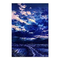 anime scenery poster | a quite life | high quality prints | unframed - best for home, office, gym, living room, bedroom,