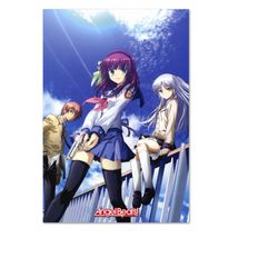 angel beats poster anime poster - official art - high quality prints