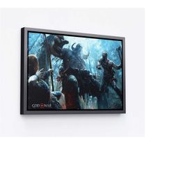 god of war ragnarok canvas poster ,kratos, freya canvas poster, gow,high quality canvas print,god of war canvas god of w