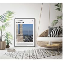 geneva print, poster, wall art, artwork, photo, photography, cover, newspaper,europe,poster,newspaper cover