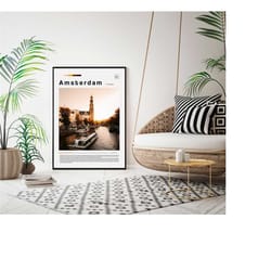 amsterdam print, poster, wall art, artwork, photo, photography, cover, newspaper,europe,poster,newspaper cover