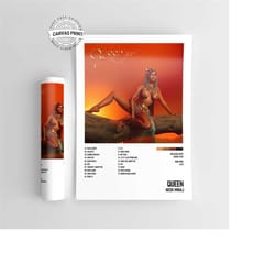 queen-nicki minaj music album poster / high quality music cover print / a4 / a3 / a2 / a1