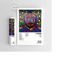 99.9-kaytranada music album poster / high quality music cover print / a4 / a3 / a2 / a1