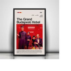 the grand budapest hotel decorative poster, wall art, art decoration, movie, colorful, handmade, high quality, movie pos