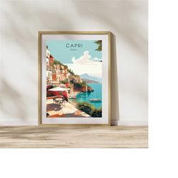 capri poster | wall art italy | travel poster capri