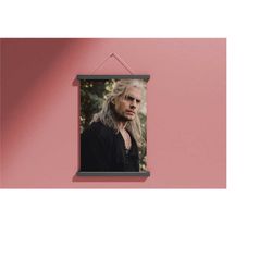 geralt of rivia poster, geralt of rivia wall decor, the withcher poster print, henry cavill poster, henry cavill canvas