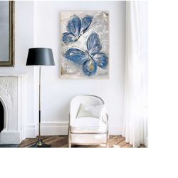 51 4 butterfly canvas art butterfly oil painting butterfly wall art butterfly wall decor animal painting butterfly print