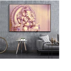 197 ganesha painting, ganesh canvas painting, ganesha prints, ganesha poster, ganpati painting, hinduism painting, hindu