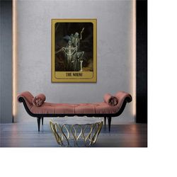 the norns, oracle tarot, dark academia, tarot card, tarot art print, deity tarot, witchy room decor, dark academia decor