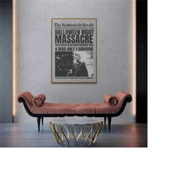 michael meyer, halloween night, premium paper poster