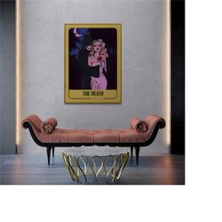 the death tarot art, dark academia, tarot card, tarot art print, deity tarot, tarot deck, demonic love, dark art print,