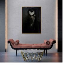 dracula - dark academia - vintage halloween art poster - dark academia decor - halloween decor  - vampire - gothic decor