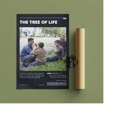 the tree of life retro vintage poster | minimalist movie poster | retro vintage art print | wall art | home decor