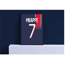 paris saint-germain football poster, mbapp