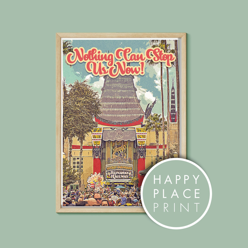 Mickey and Minnies Runaway Railway Retro Poster, Disney Print, Walt Disney World Poster, Mickey Mouse Print, Hollywood Studios, Orlando.jpg