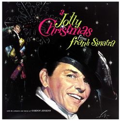 frank sinatra (a jolly christmas from frank sinatra) album cover poster
