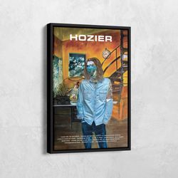 hozier poster, hozier album cover canvas, take me to church, hozier lyrics print, music album, tracklist album print, mu