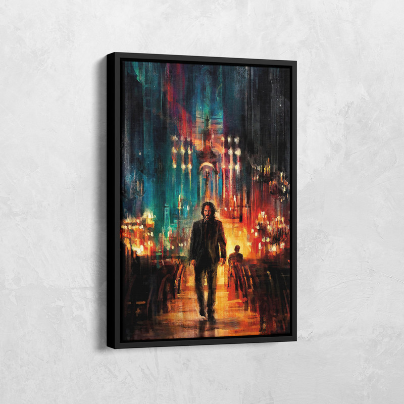 John Wick Painting Poster, John Wick Chapter 4 Canvas, Movie Posters, John Wick Print, John Wick Art, Minimalist Movie Poster, Film Posters.jpg