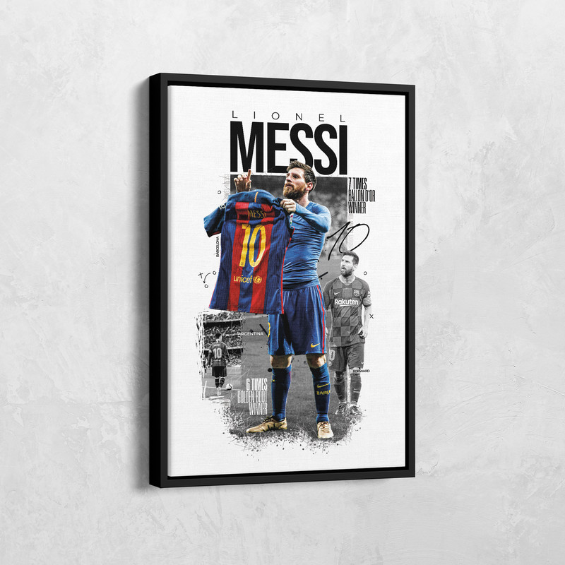Lionel Messi Art Canvas, Leo Messi Poster, Messi's 500th Goal, Soccer Player Poster, Barcelona Gift, Football Wall Art, Sport Home Decor.jpg