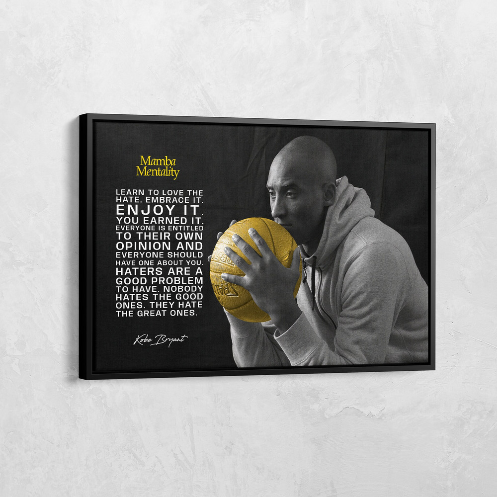 Mentality Motivation Quotes Canvas, Kobe Mentality Print, Basketball Legend Player Poster, Basketball Gift, Mindset Printable, Mamba Quote.jpg