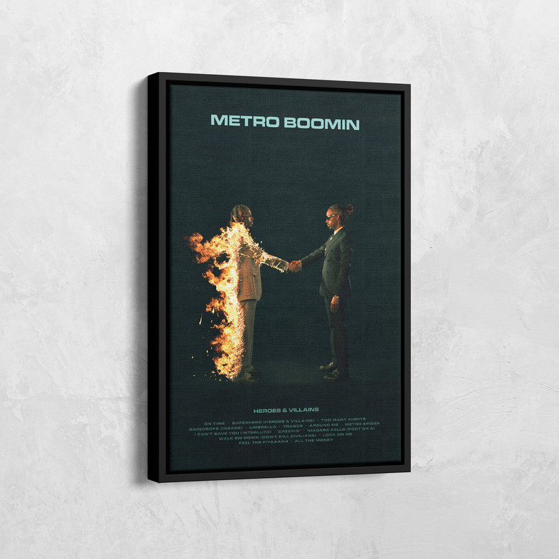 Metro Boomin Poster, Heroes & Villains Poster Album Canvas, Album Art, Album Cover Posters, Album Cover Canvas, Music Poster, Music Gifts.jpg