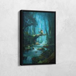 my neighbor totoro canvas, retro anime poster, japanese anime canvas, japanese art, studio ghibli print, my neighbor tot