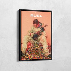 ruel poster, ruel free time album canvas, 4th wall album cover, music album, free time album poster, album tracklist pri