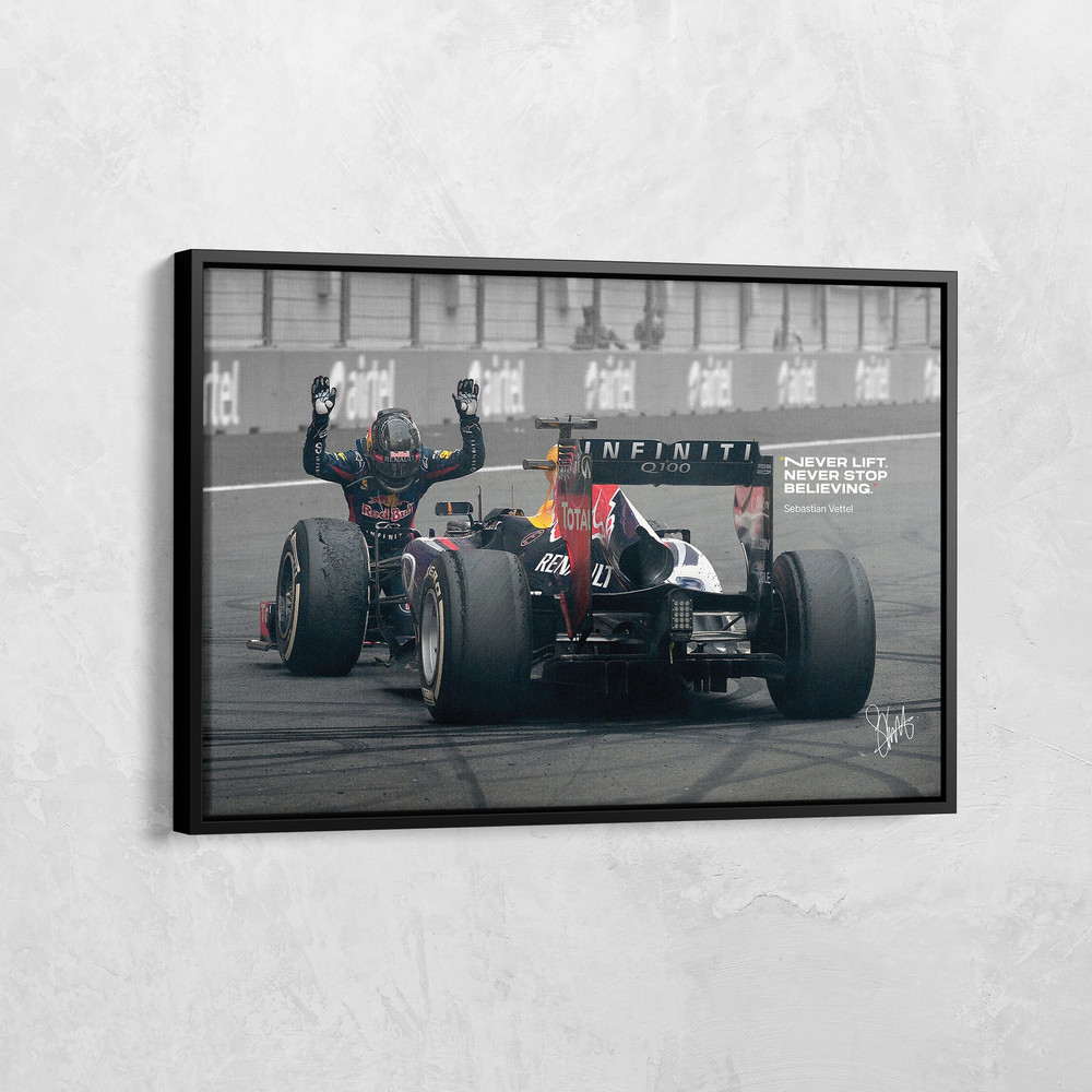 Sebastian Vettel RB9 2013 Formula 1 Driver Canvas, F1 Inspiration Canvas, Vettel Poster, Formula One Redbull Racing Fan Gift, Formula Decor.jpg