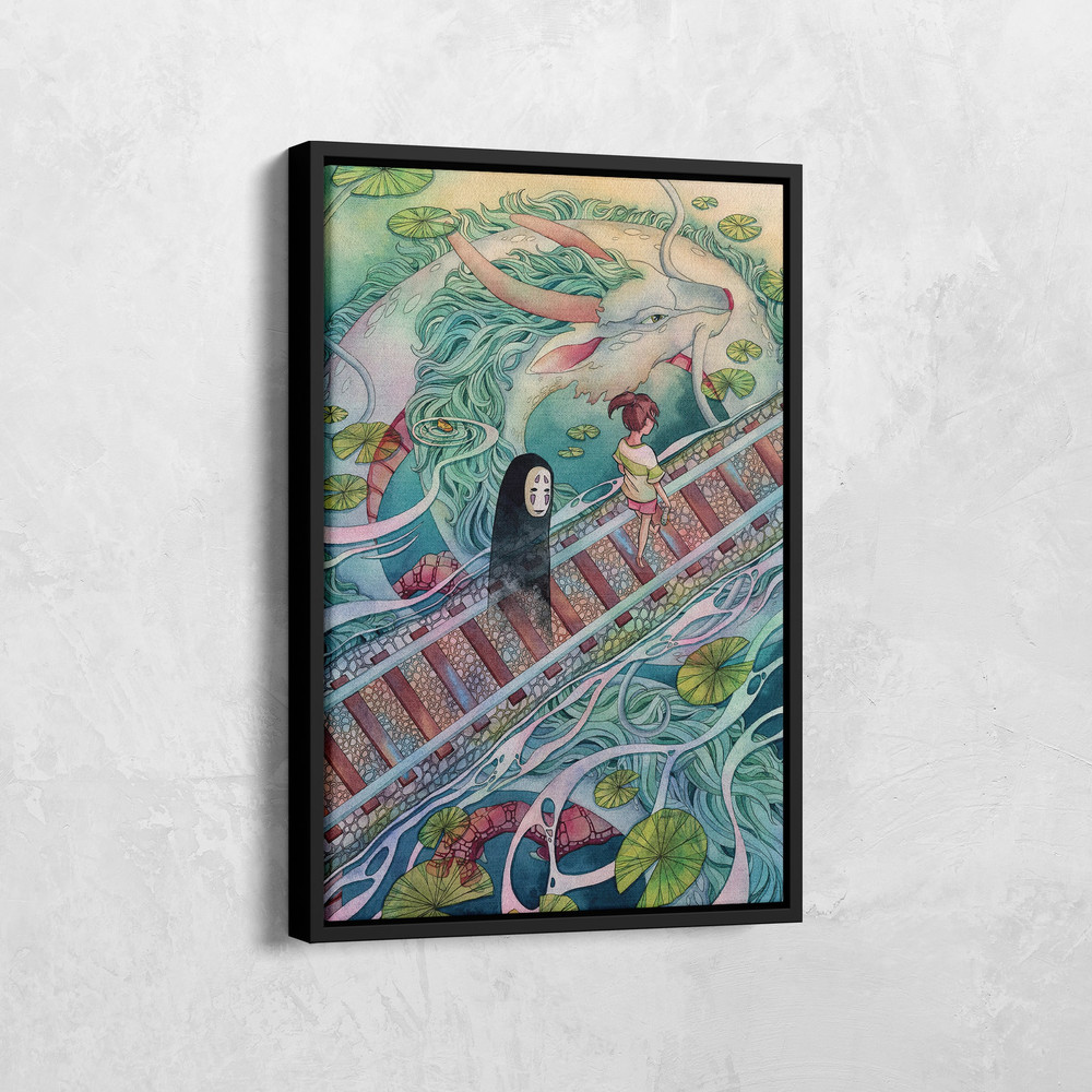 Spirited Away Poster, Anime Canvas, Japanese Anime Art, Studio Ghibli Poster, Spirited Away Print, Anime Fan Gift, Anime Lover.jpg