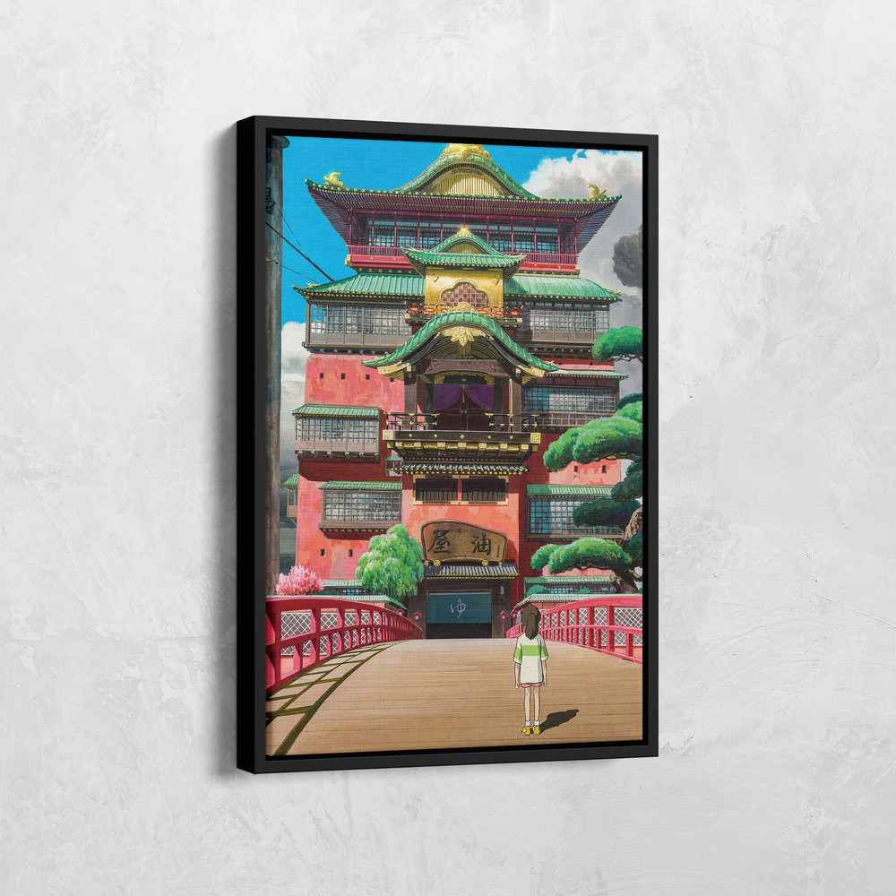 Spirited Away Poster, Illustration Art, Spirited Away Print, Japanese Anime Art, Studio Ghibli Poster, Anime Canvas, Anime Poster.jpg