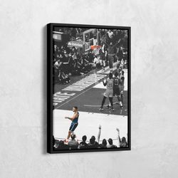 stephen curry canvas, stephen curry game winner poster, golden state warriors gift, buzzer beat, stephen curry print, ba