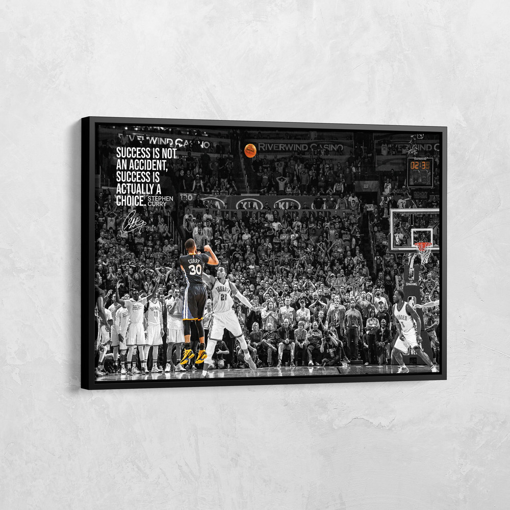 Stephen Curry Print, Stephen Curry Game Winner Canvas, Golden State Warriors Buzzer Beat, Basketball Player Poster, NBA Art, Sports Wall Art.jpg