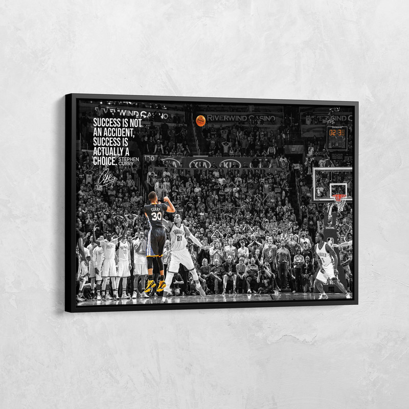 Stephen Curry Print, Stephen Curry Game Winner Canvas, Golden State Warriors Buzzer Beat, Basketball Player Poster, NBA Art, Sports Wall Art.jpg