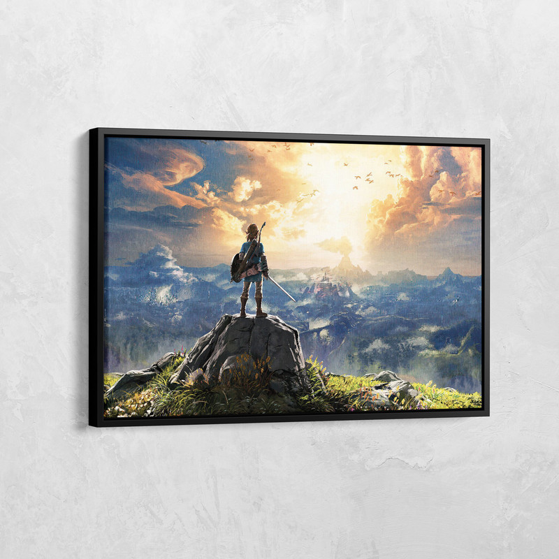 The Legend of Zelda Canvas Art, Zelda Poster, Breath of The Wild, Game Room Decor, Video Game Art, Playroom Decor, Great Gift for Gamers.jpg