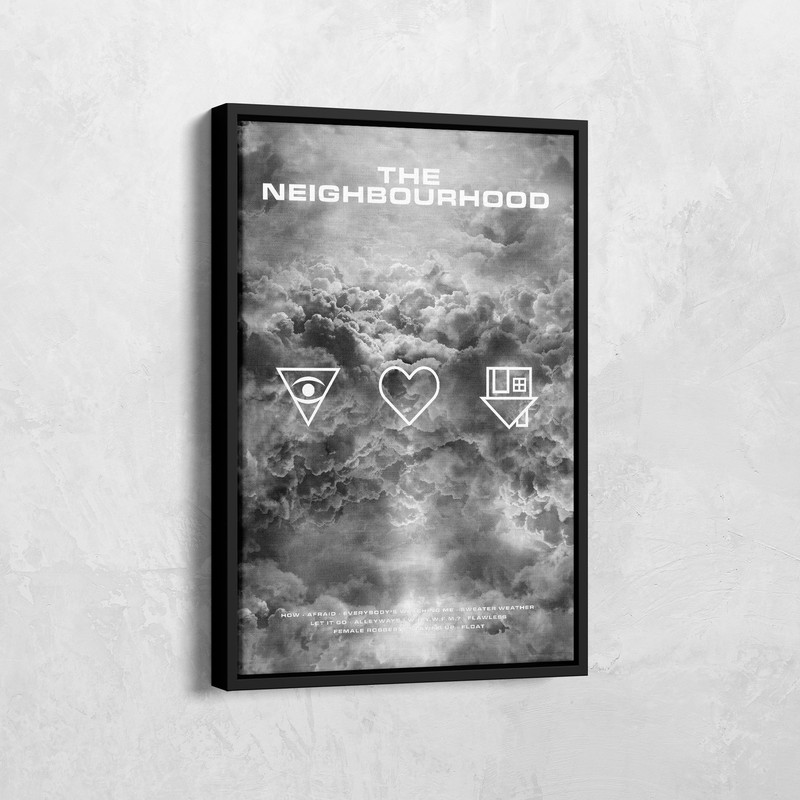 The Neighbourhood Print, I Love You Canvas, I Love You Album Cover, Neighbourhood Tracklist Album Print, Retro Band Poster, Music Album Gift.jpg