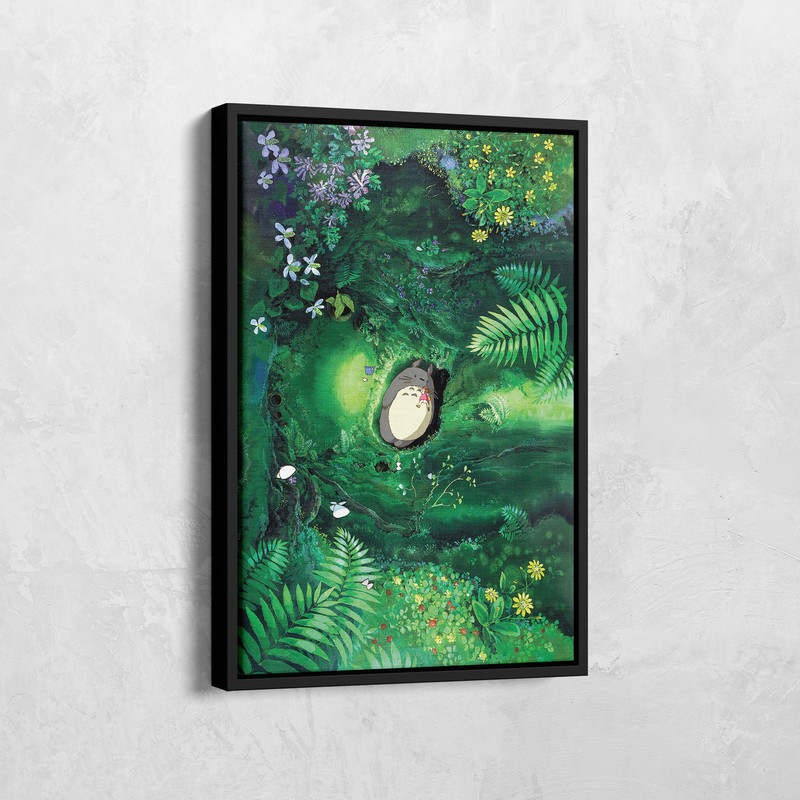 Totoro Canvas, My Neighbor Totoro Poster, Japanese Anime Canvas, Studio Ghibli Poster, My Neighbor Totoro Print, Anime Fan Gift, Anime Lover.jpg