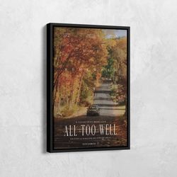 ts all too well poster, taylor red album, album cover print, swiftie movie poster, retro album poster, music print, albu