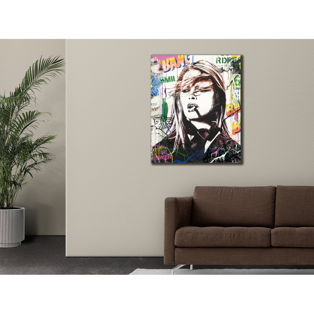 Audrey Hepburn Canvas Painting, Famous Wall Art, Print on Canvas, Home Decoration, Singer Artwork, Ready to Hang, Graffiti Wall Art.jpg