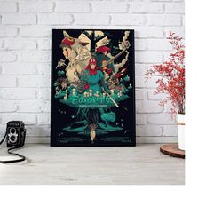 studio ghibli poster- mononoke princess - spirited away poster- totoro poster - geek poster-anime retro poster- studio g